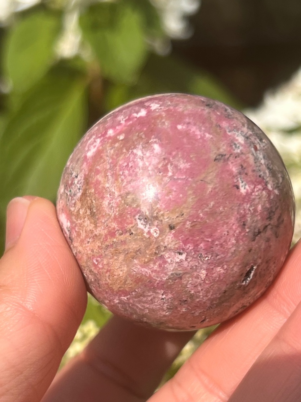 Cobalt (1) calcite sphere | crystal